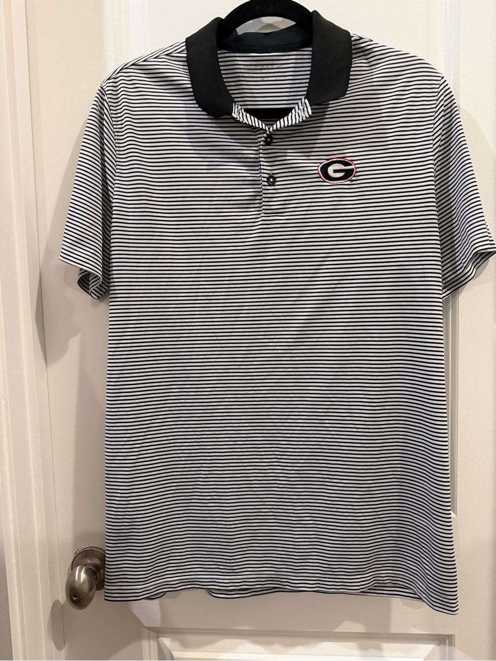 Nike Golf University of Georgia Striped Performance Polo